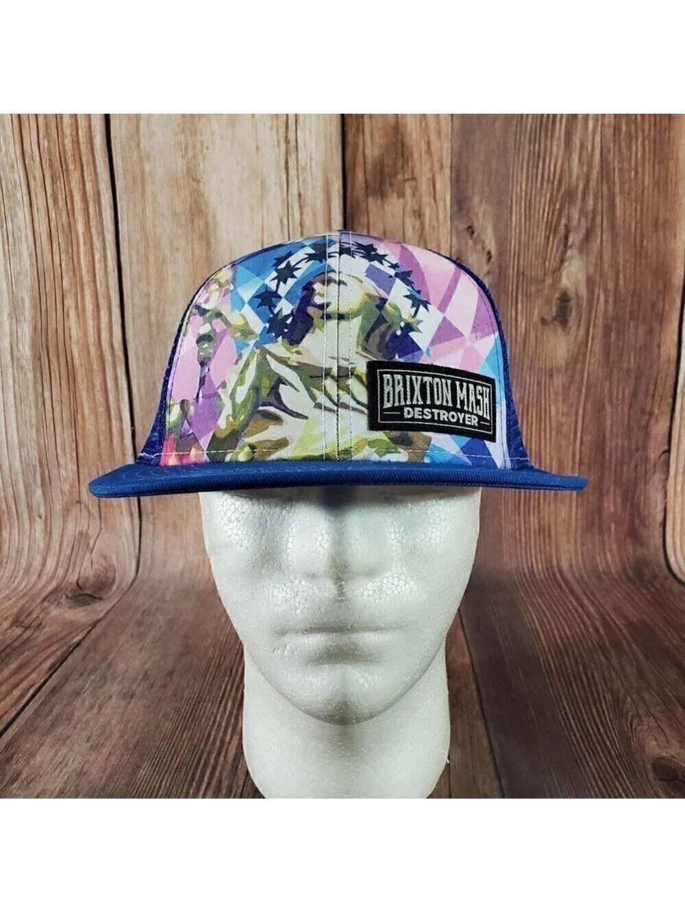NWOT Brixton Mash Destroyer Adjustable Mesh Snapback Trucker Hat Cap Drew Estate